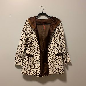 Cheetah print coat